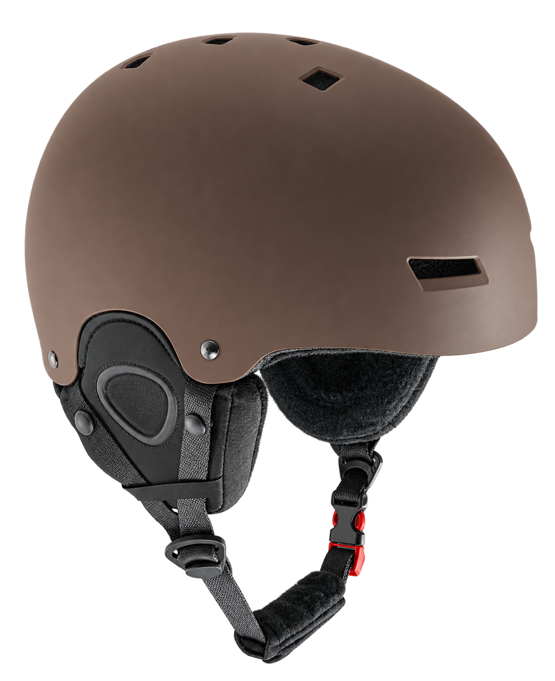 AES206 ski helmet, three-quarter studio view