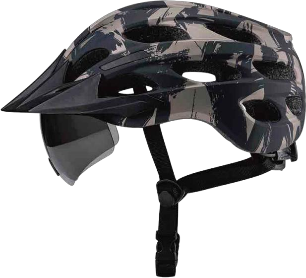 AEH016 bicycle helmet, three-quarter studio view