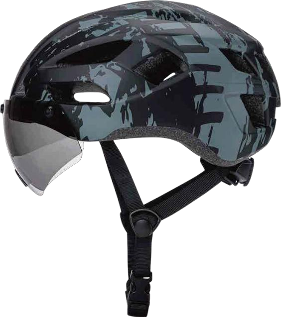 AEH023 bicycle helmet, three-quarter studio view